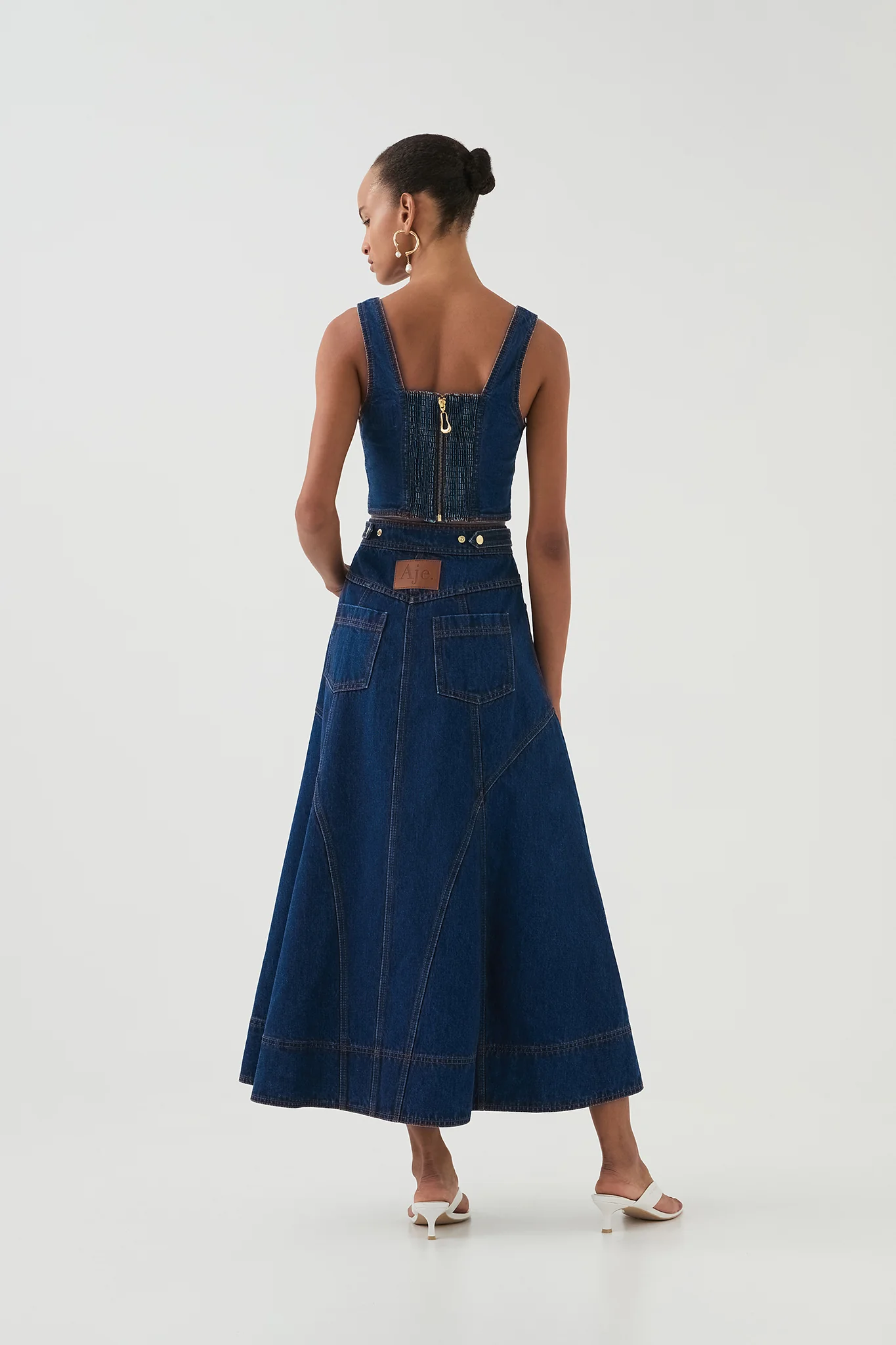 Carmen Denim Midi Skirt - Image 5