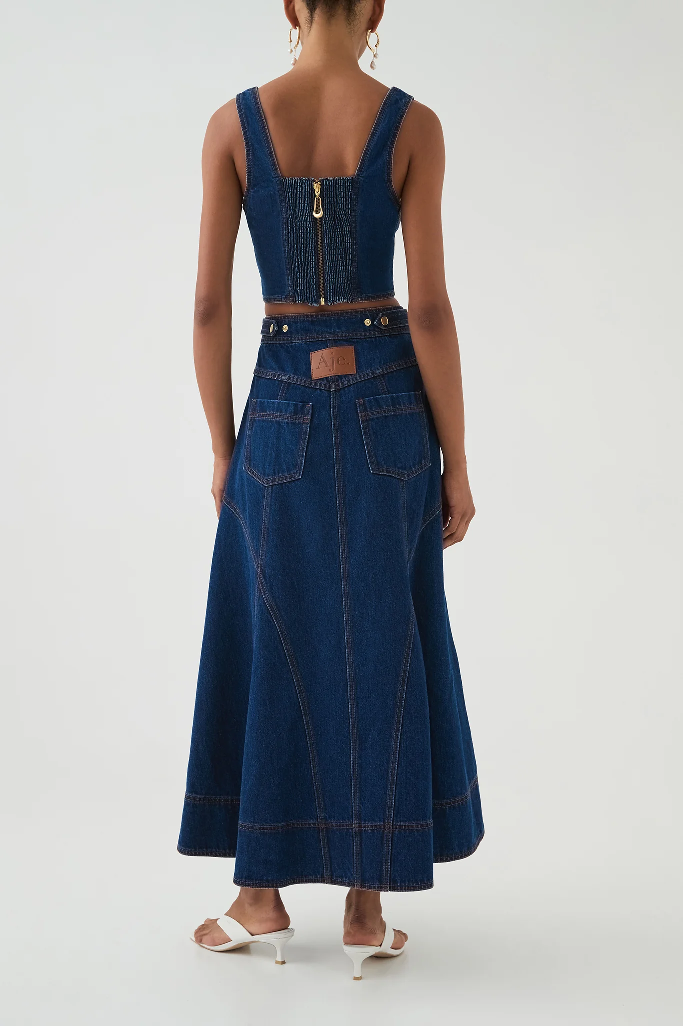 Carmen Denim Midi Skirt - Image 6