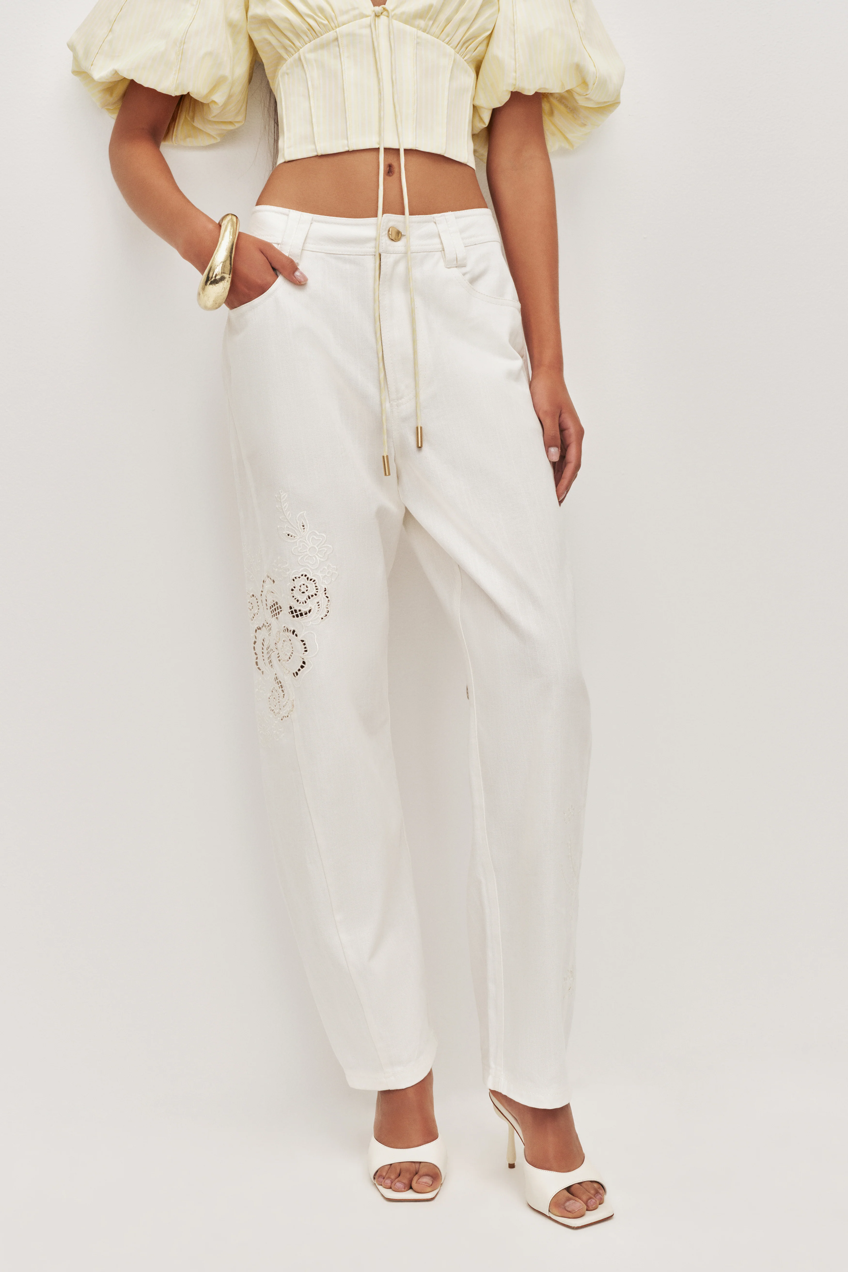 Halo Embroidered Pant - Image 3