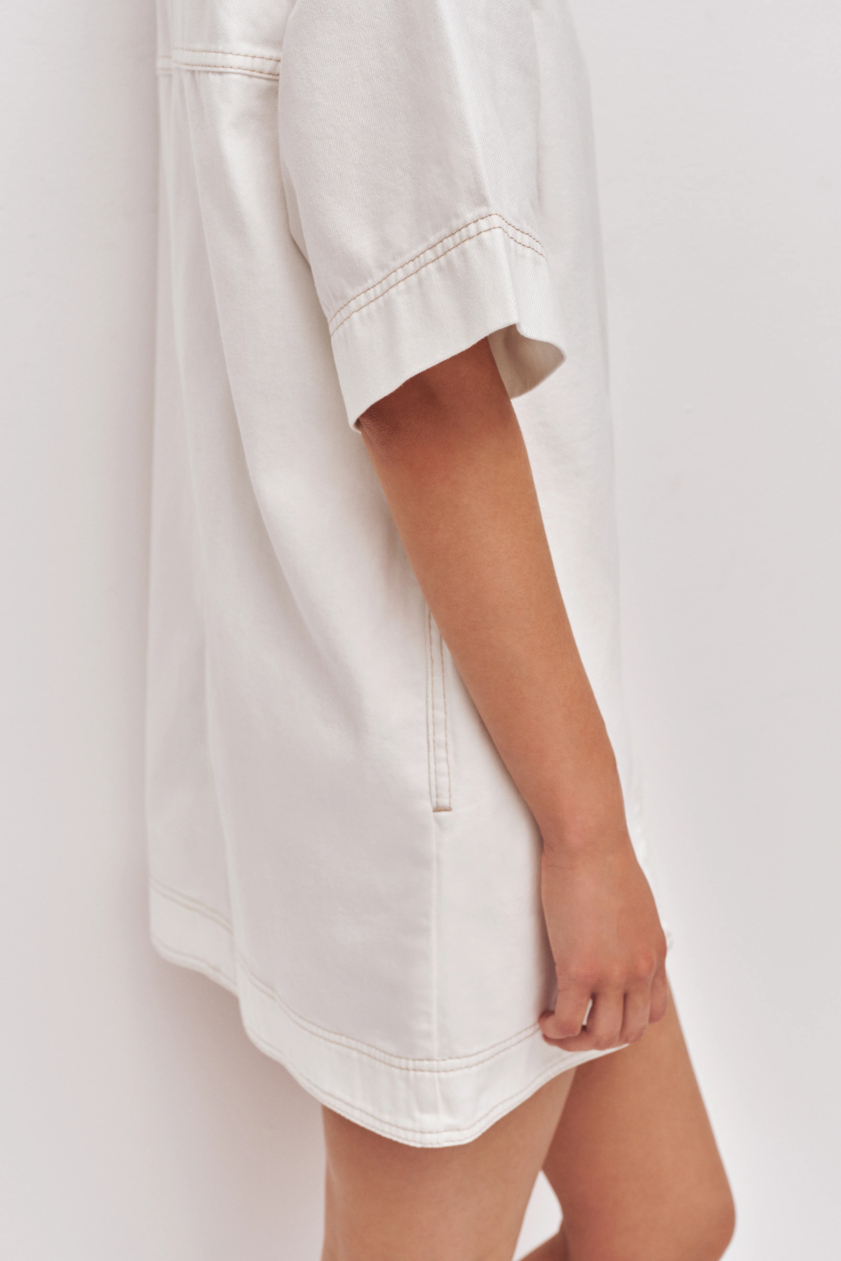 Lumi Denim Mini Tunic Dress - Image 5