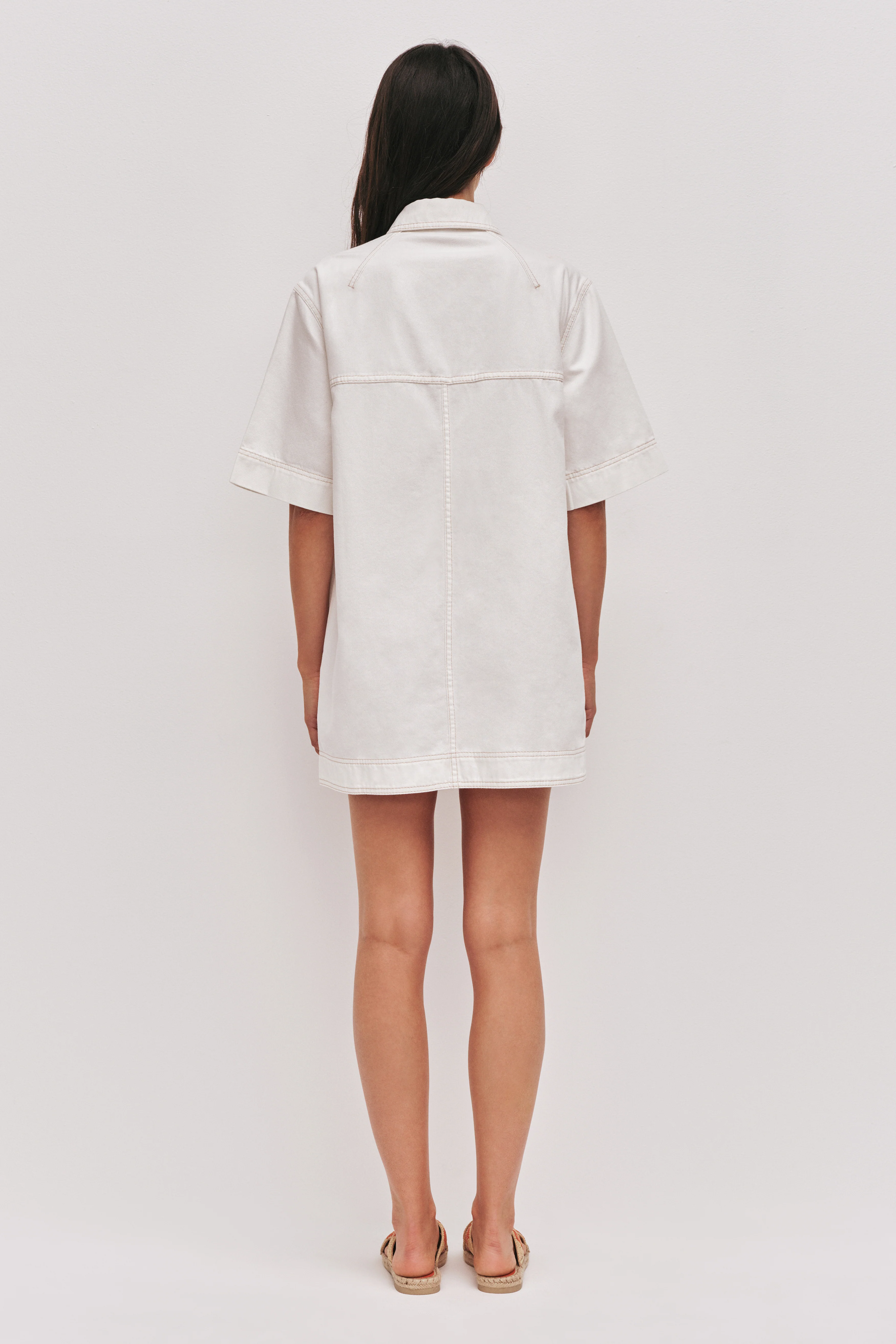 Lumi Denim Mini Tunic Dress - Image 7