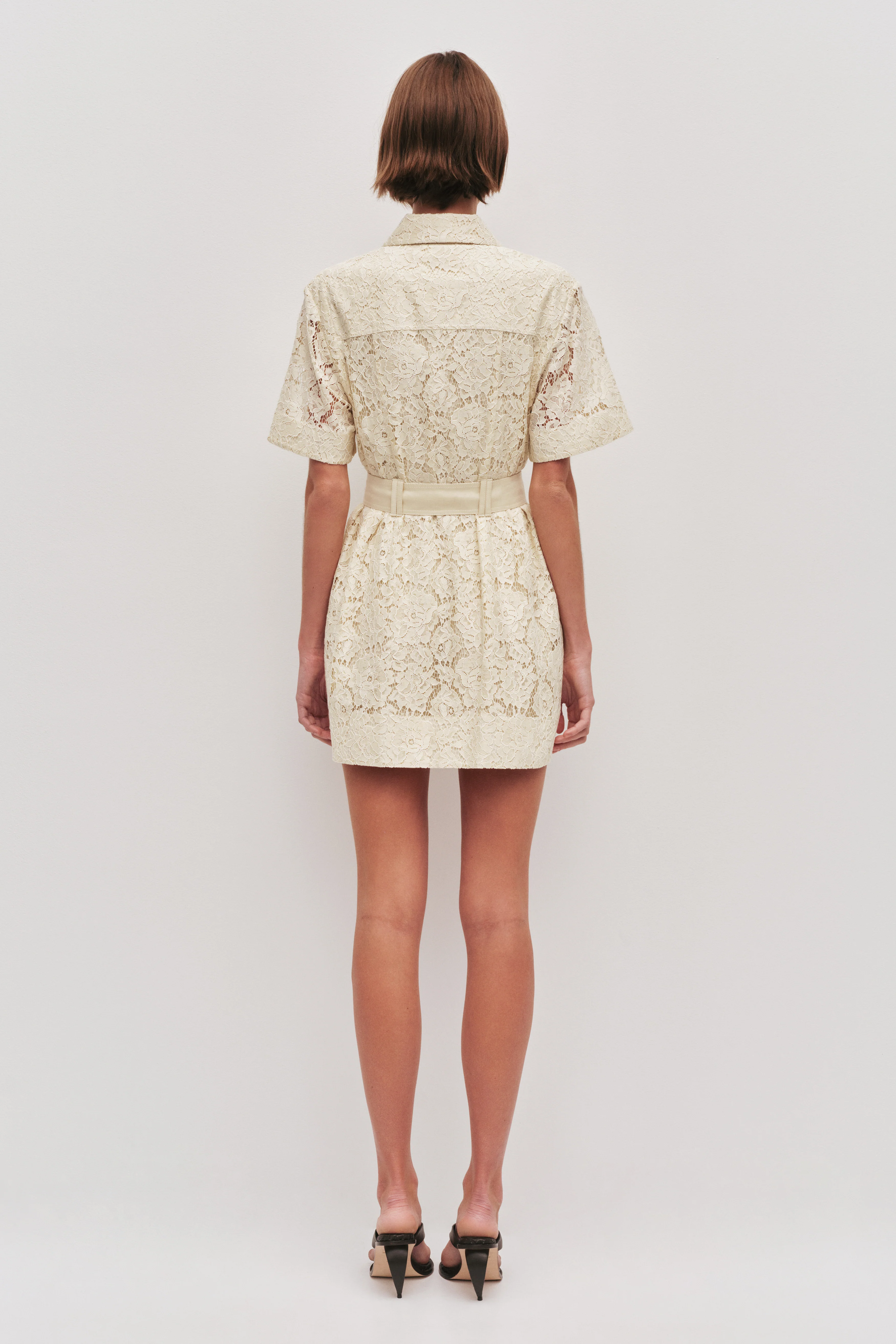 Mystic Lace Mini Shirt Dress - Image 4