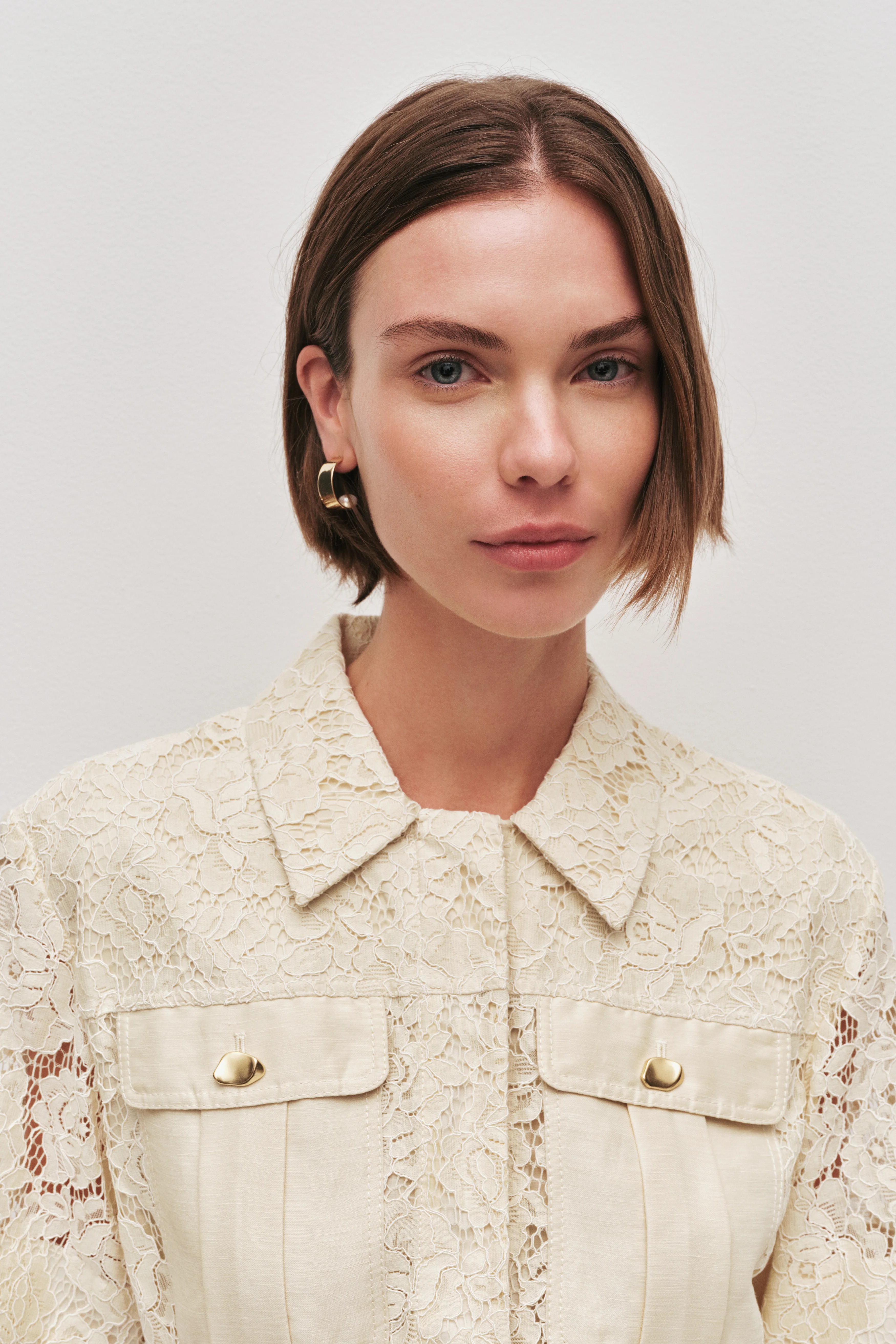 Mystic Lace Mini Shirt Dress - Image 8