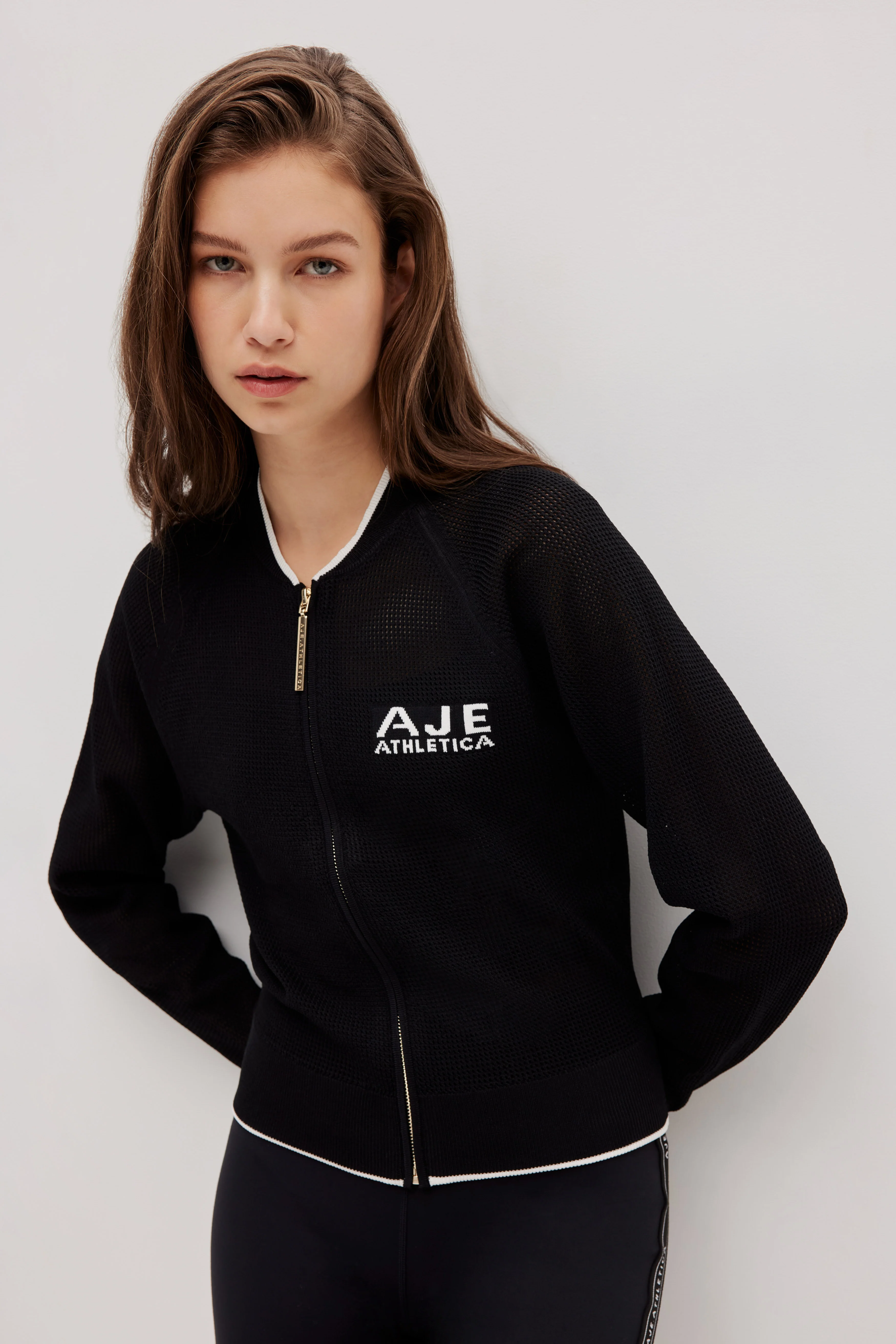 Open Knit Zip Jacket168 - Image 3