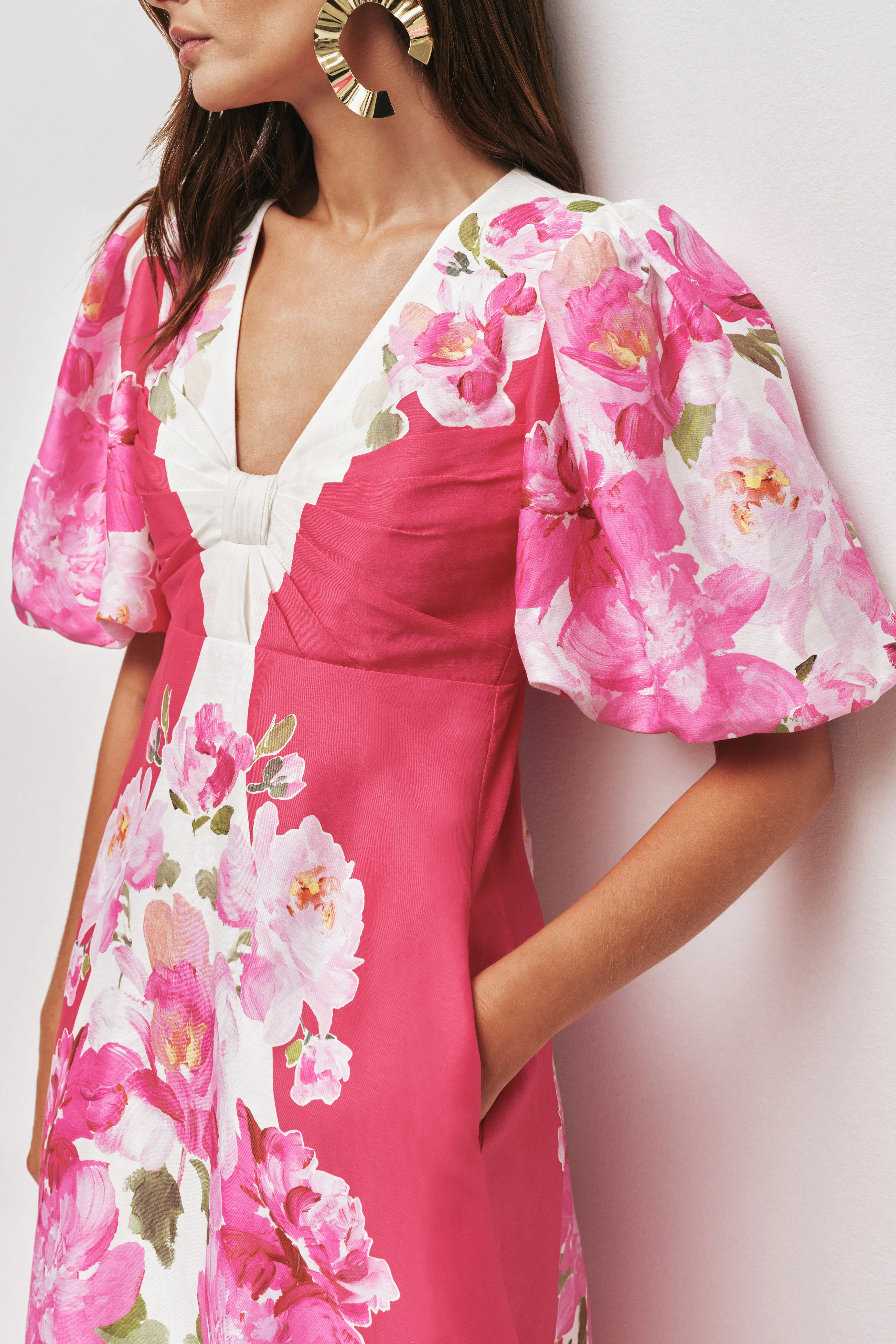 Overflow Knotted Midi Dress - Image 4