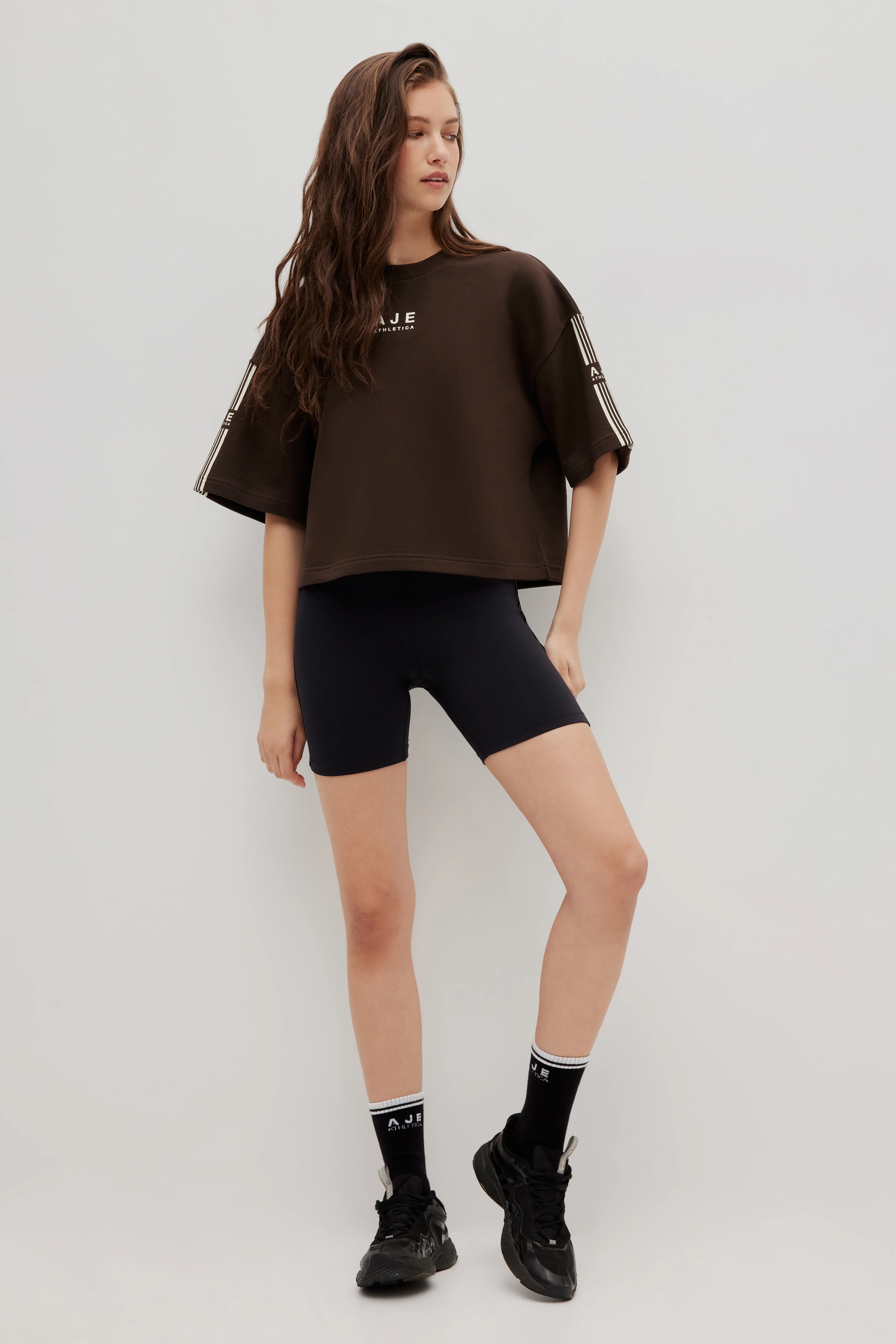 Stripe Crop Terry Tee 116 - Image 3