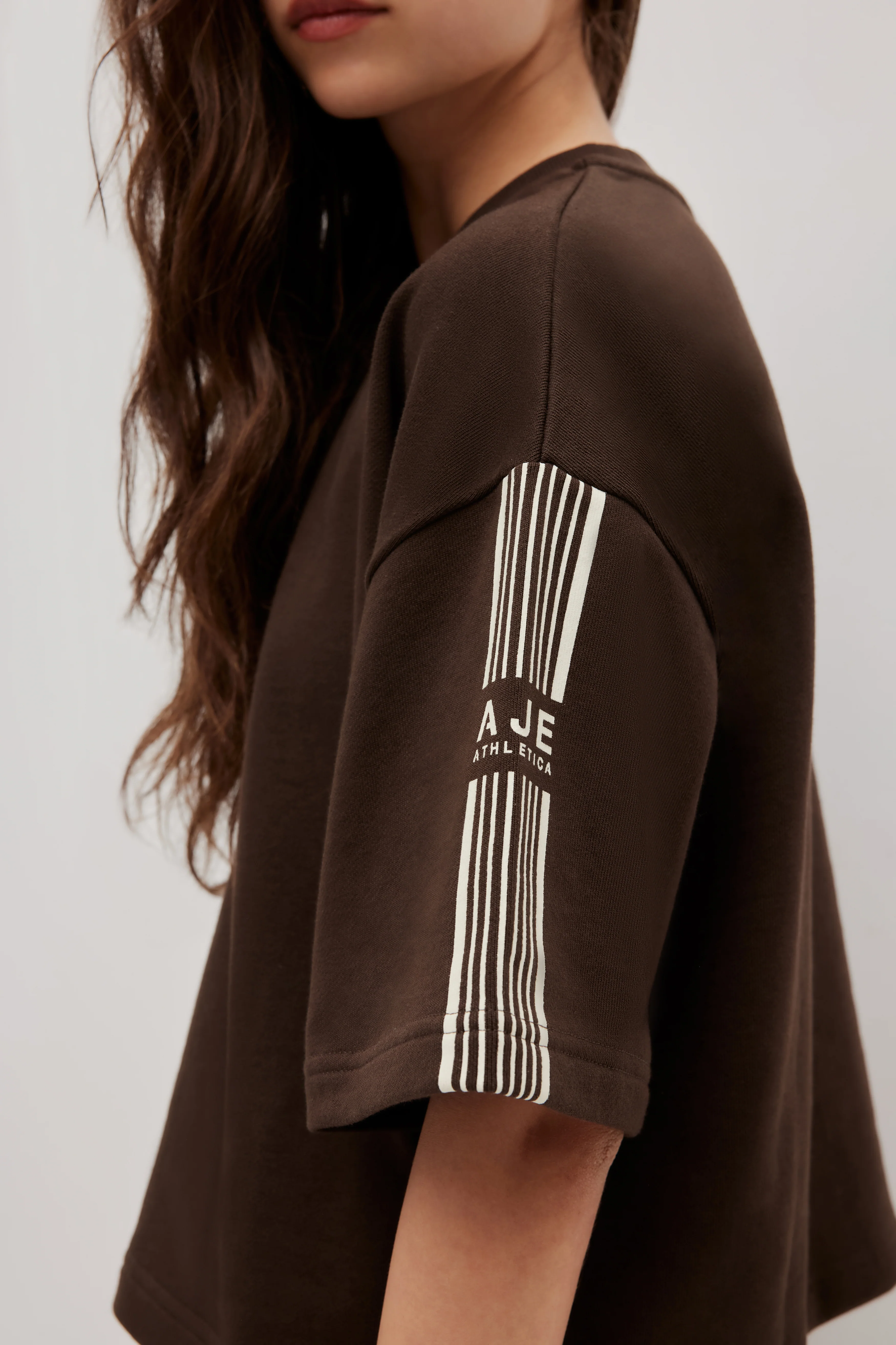 Stripe Crop Terry Tee 116 - Image 5