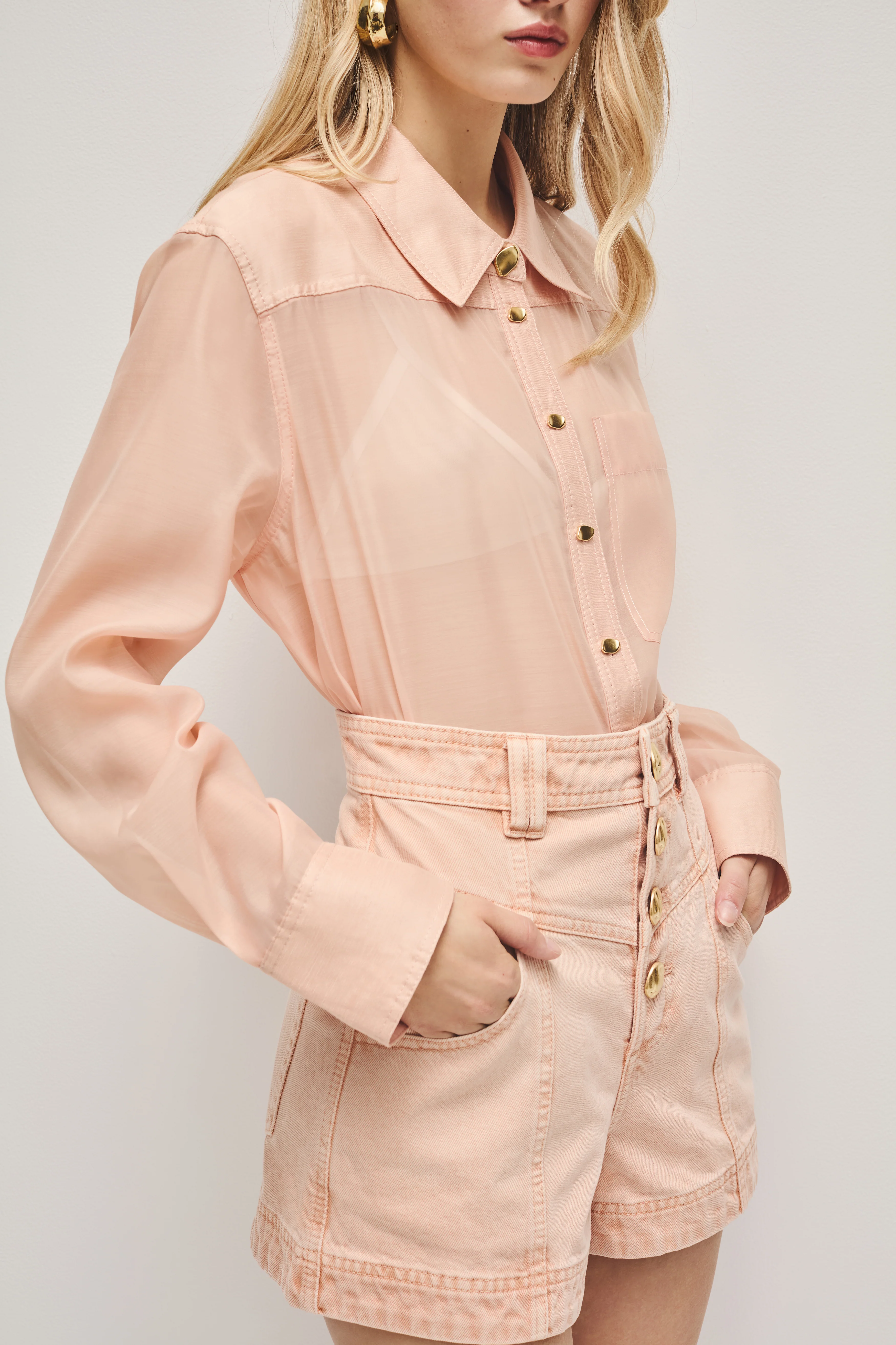 Sunrise Denim Shorts - Image 4