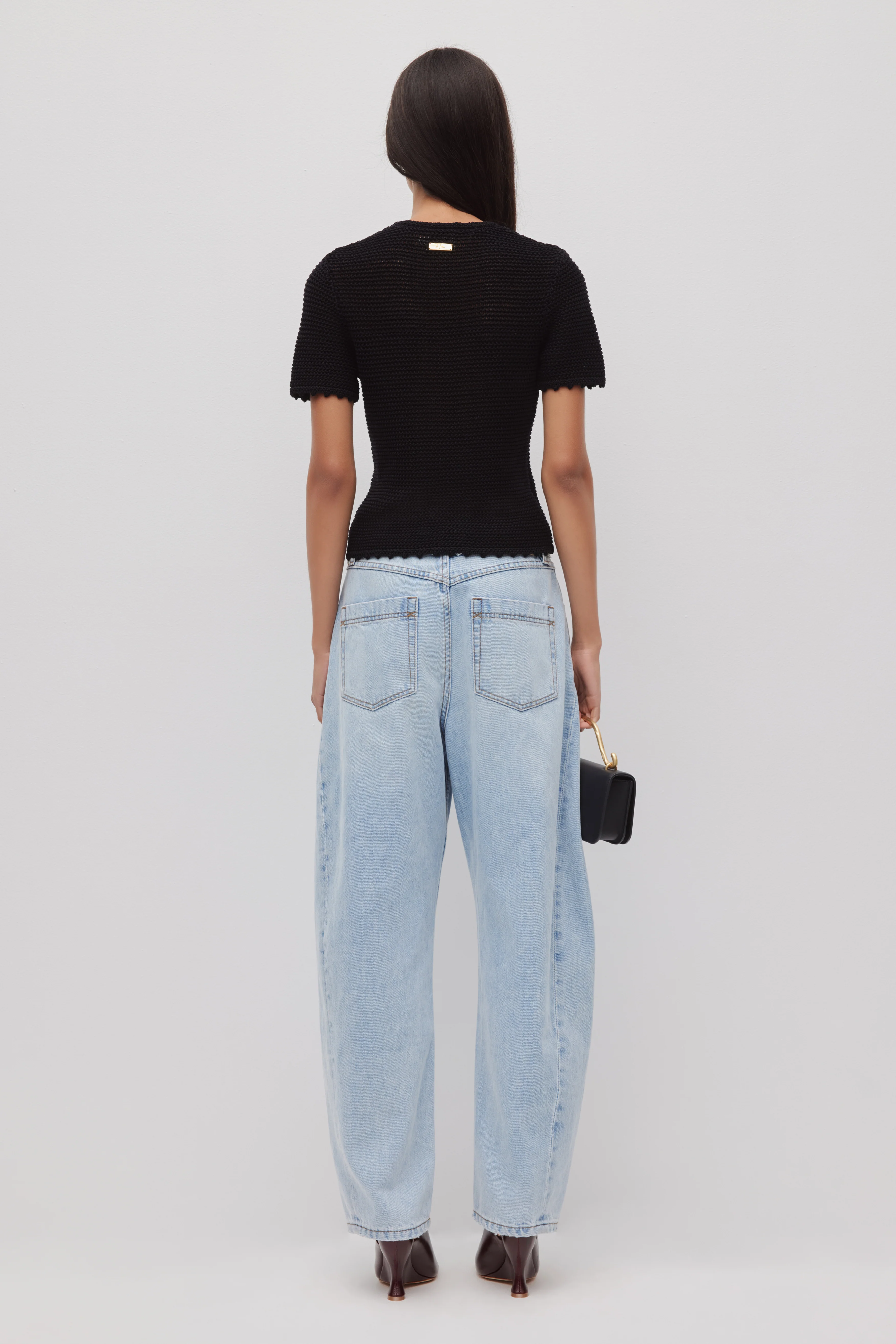 Uma Slim Knit Tee - Image 6