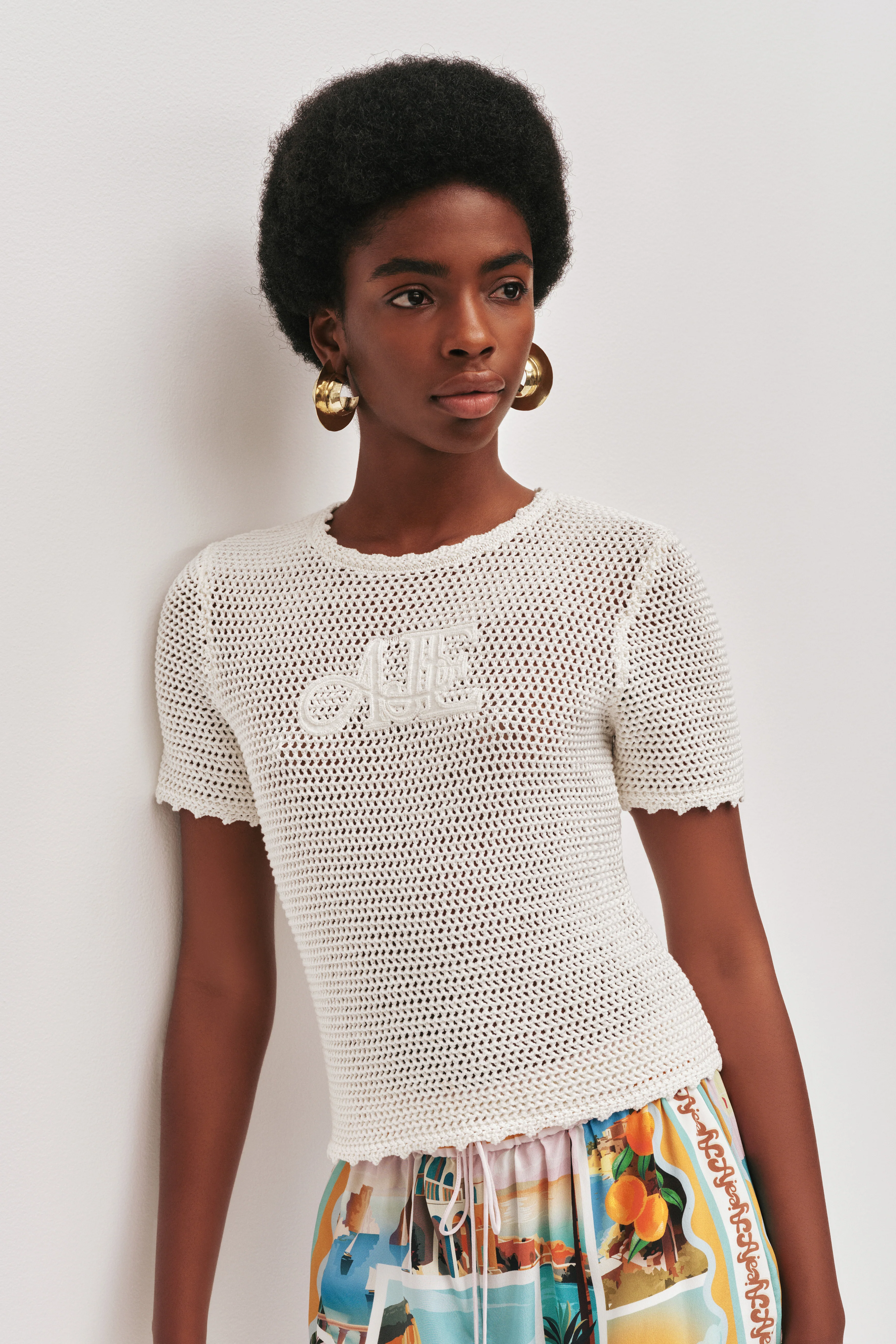 Uma Slim Knit Tee - Image 4