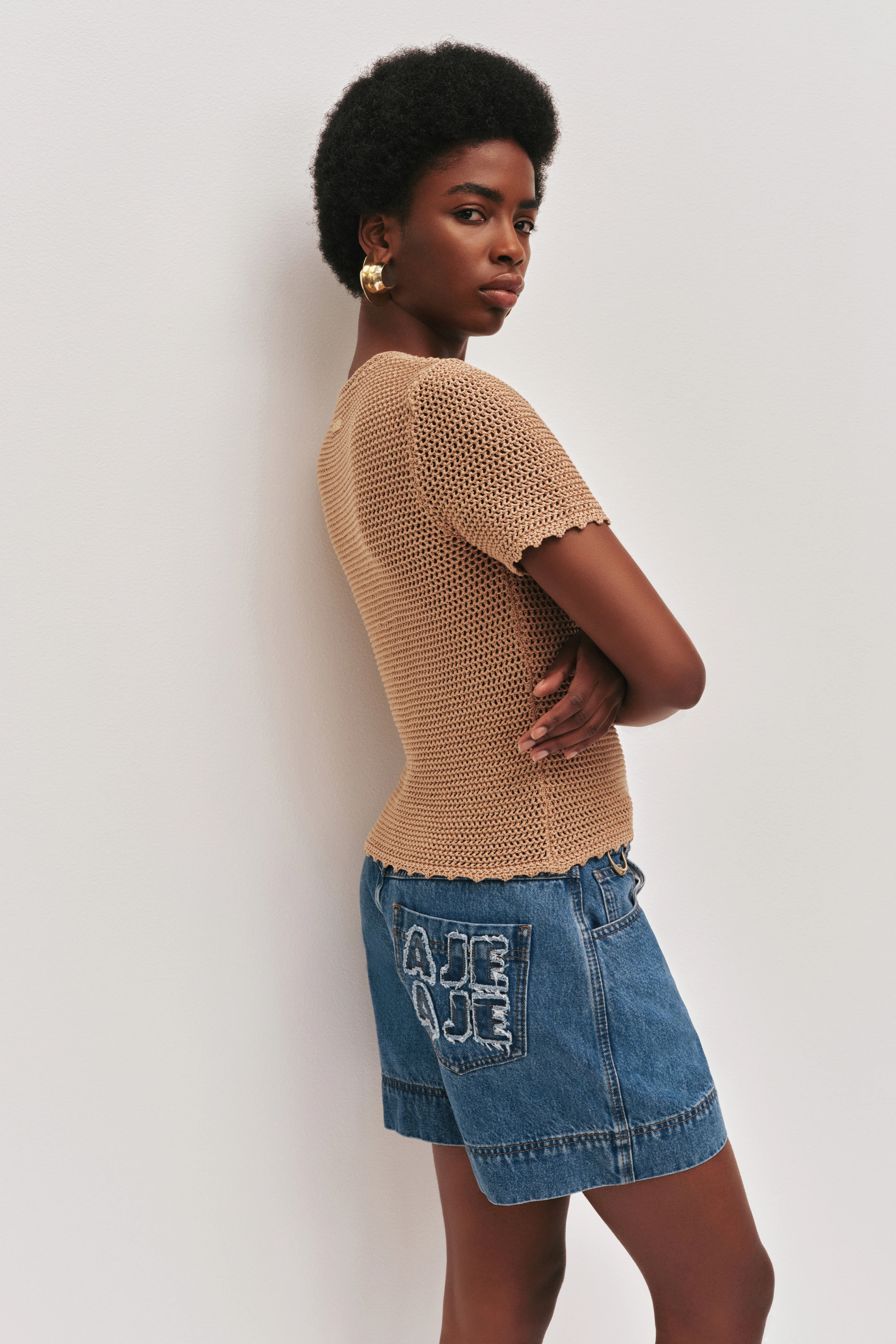 Uma Slim Knit Tee - Image 5