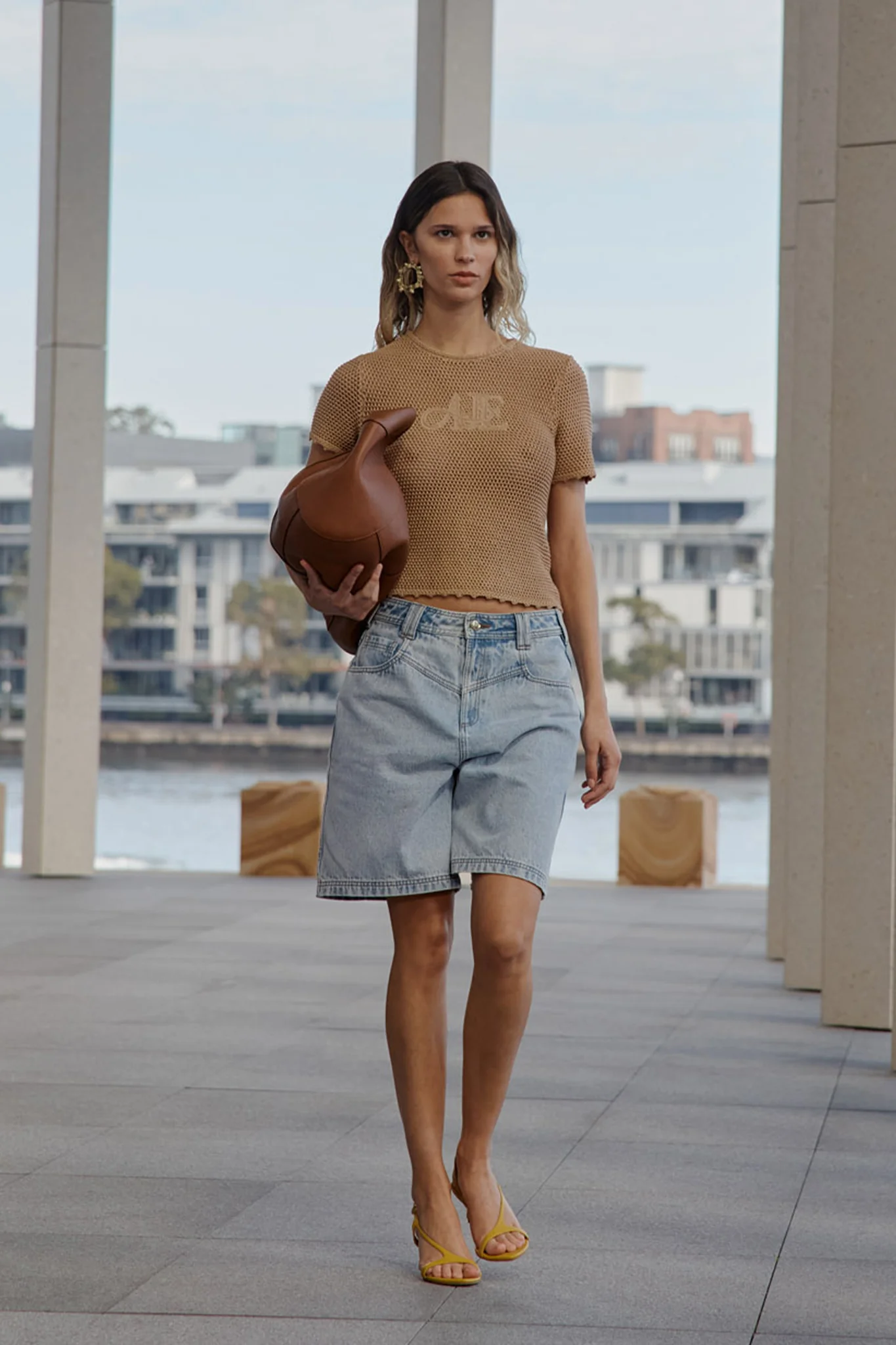 Uma Slim Knit Tee - Image 7