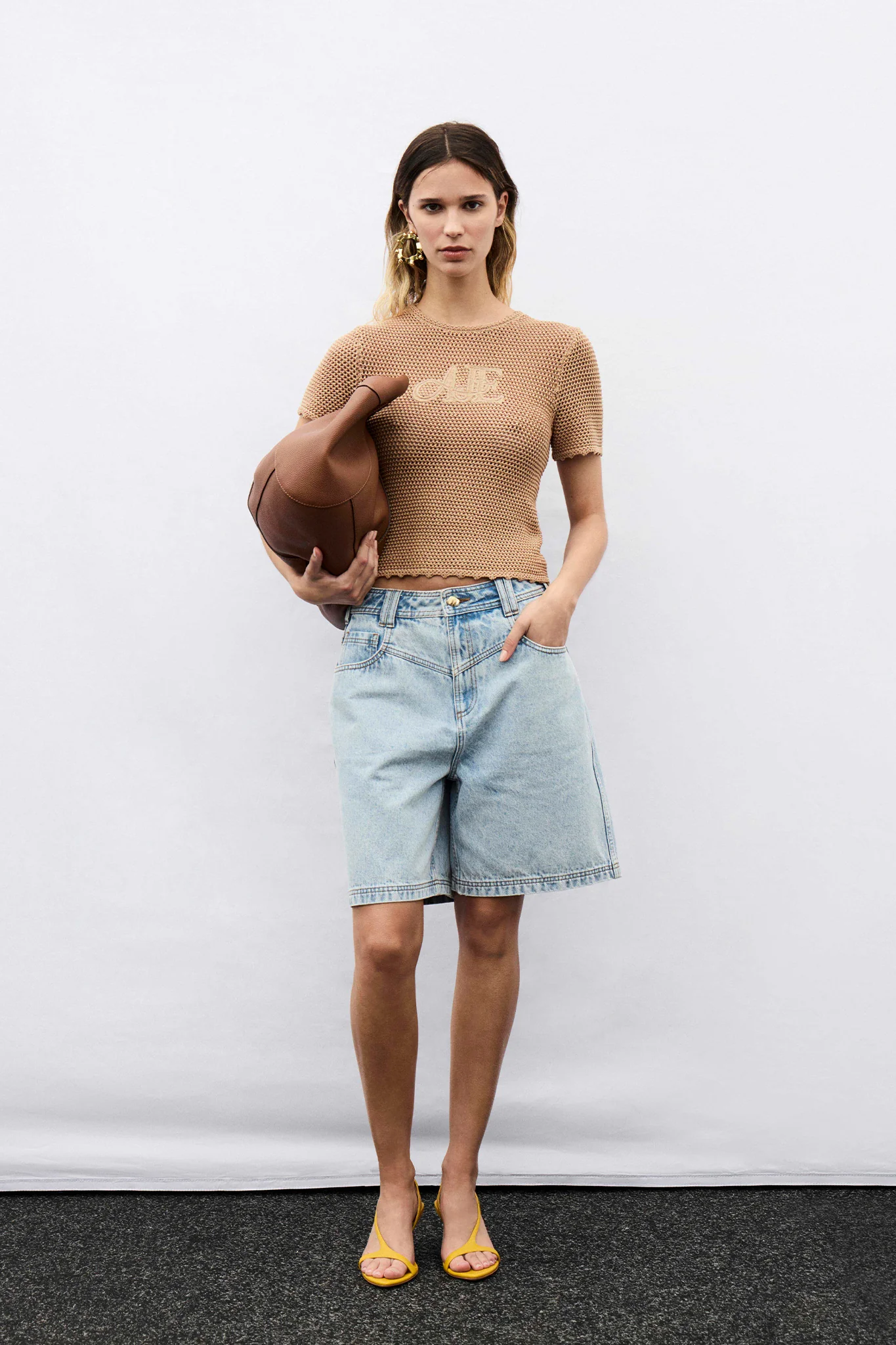 Uma Slim Knit Tee - Image 8